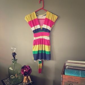 Colorful and flirty stripe top